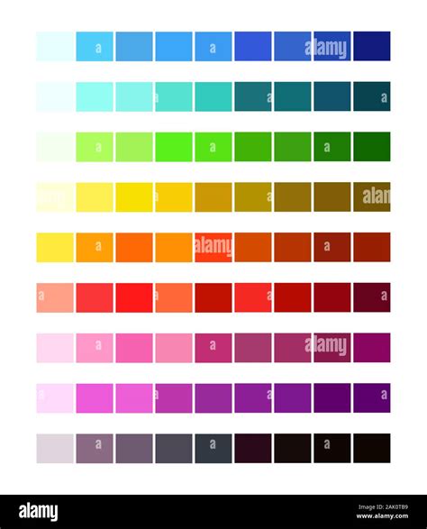 Comparaison des différentes nuances de couleur de l'aigue-marine