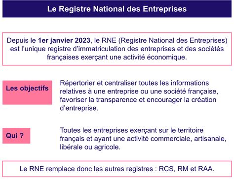 Schéma expliquant le fonctionnement des registres d'entreprises (Sirene, RNE, RNA)
