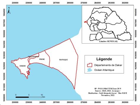 Carte de la région de Piriac montrant la localisation des carrières de phtanites