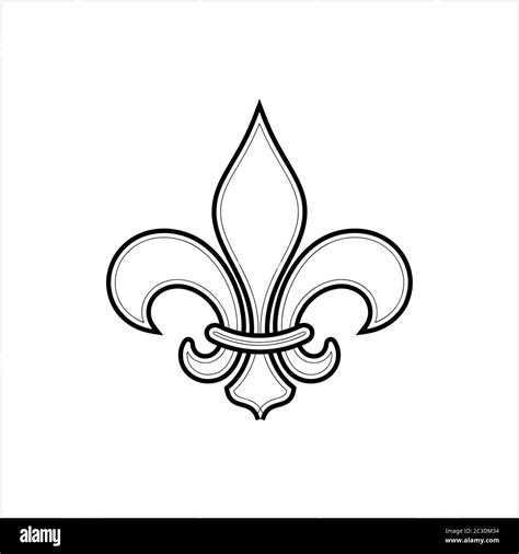 Représentation stylisée de la fleur de lys héraldique