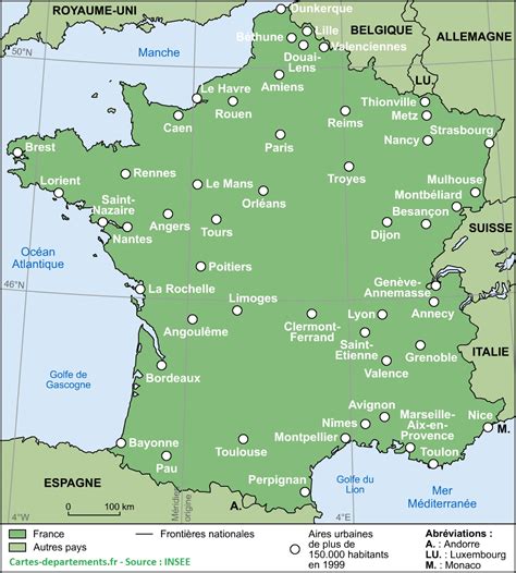 Carte de France indiquant les villes où Bijou Brigitte a fermé ses magasins