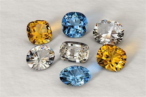 Infographie présentant les différentes couleurs de topaze et leurs vertus associées