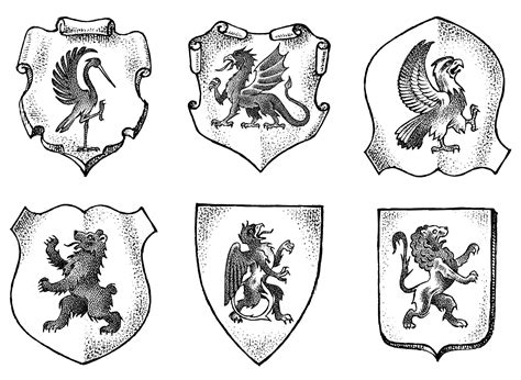 Illustration historique de chevalières avec armoiries gravées