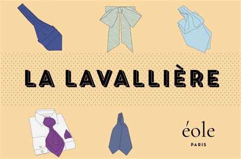 Illustration comparant la lavallière et l'ascot