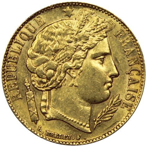 Comparaison des différentes effigies de pièces de 20 Francs Napoléon