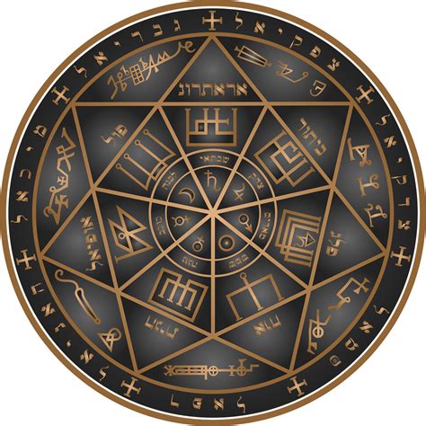 Représentation stylisée d'une amulette bouddhiste avec des symboles sacrés et des mantras