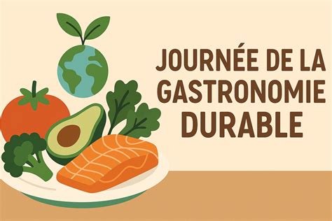 Infographie présentant les principes de la gastronomie durable promue par Stéphane Carrade.