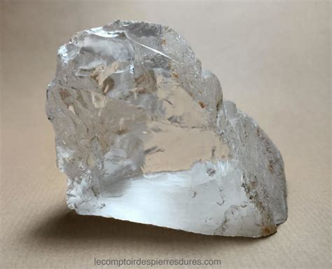 Cristal de topaze blanche brut