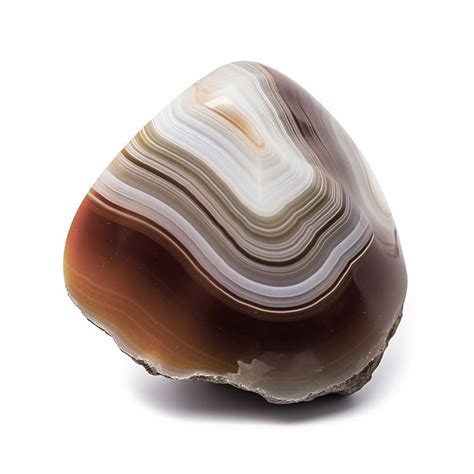 Cabochons d'agate du Botswana aux bandes caractéristiques.