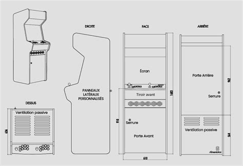 Schéma de connexion JAMMA pour borne d'arcade