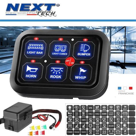 Exemple de panel de contrôle d'arcade avec 6 boutons