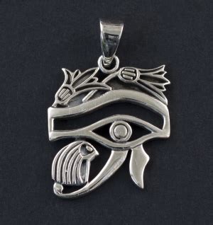 Pendentif maçonnique Œil d’Horus en argent massif