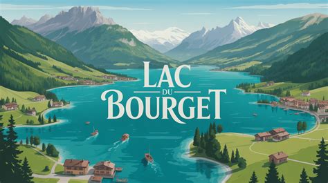 Vue panoramique d'Aix-les-Bains avec le lac du Bourget