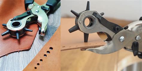 Illustration d'une pince emporte-pièce pour cuir