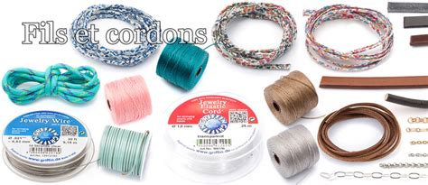 Gamme d'apprêts pour bijoux et fils de création