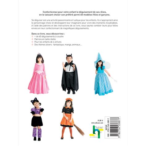 Illustration de divers déguisements pour enfants et adultes : super-héros, sorcière, chevalier, princesse, animal.