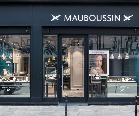 Carte de France indiquant les boutiques Mauboussin