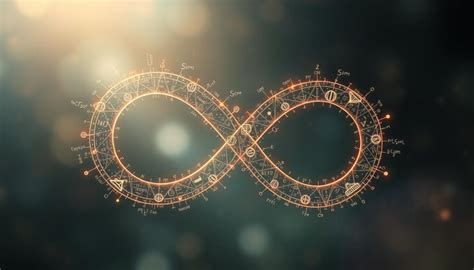 Dessin stylisé du symbole de l'infini, représentant un ruban entrelacé pour symboliser l'éternité.
