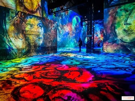 Vue d'ensemble de l'installation immersive de l'exposition