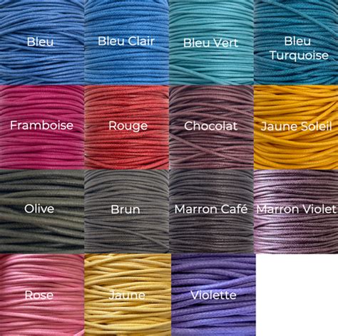 Gros plan sur différentes textures de cordons pour bracelets : coton, soie, cuir, polyester.