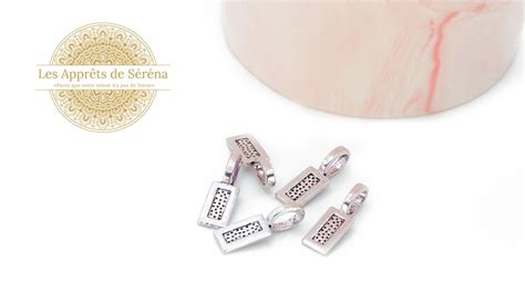 Illustration de différents types de supports pour pierres et bélières pour pendentifs
