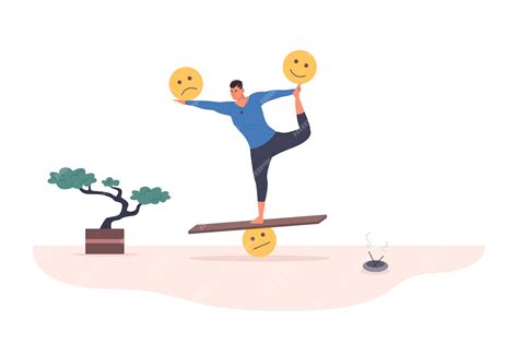 Illustration stylisée représentant l'équilibre émotionnel et la clarté mentale