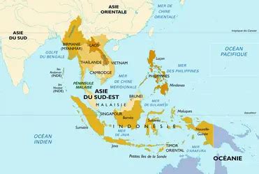 carte de l'Asie du Sud-Est avec le Timor oriental mis en évidence