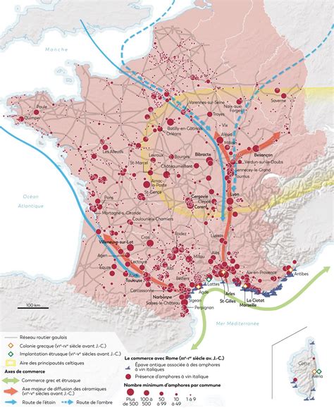 Carte des sites archéologiques où ont été retrouvés les plus anciens bijoux