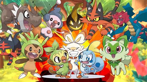 Illustration des emblèmes des Starters de la 9ème génération et des accessoires inédits disponibles en échange de Tickets boutique.