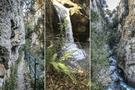 Vue des gorges de Saint-Jaume avec le sentier en balcon et la végétation luxuriante