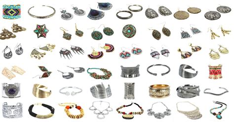 Photo d'une sélection de bijoux fantaisie colorés et originaux