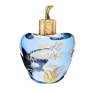 Flacon emblématique de parfum Lolita Lempicka en forme de pomme.