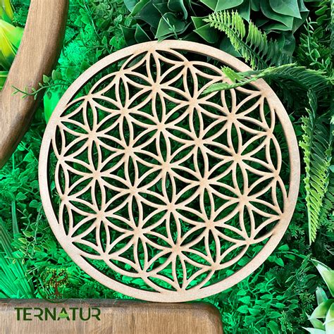 Fleur de Vie en bois pour la recharge et la purification des pierres