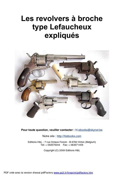 Schéma comparatif des technologies des revolvers à broche et à percussion