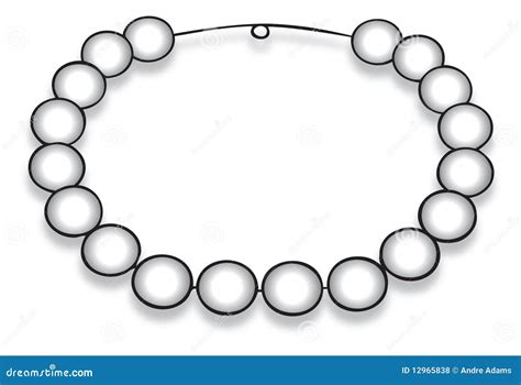 Illustration d'un collier de perles classique