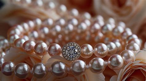 Photographie de célébrités portant des bijoux en perles