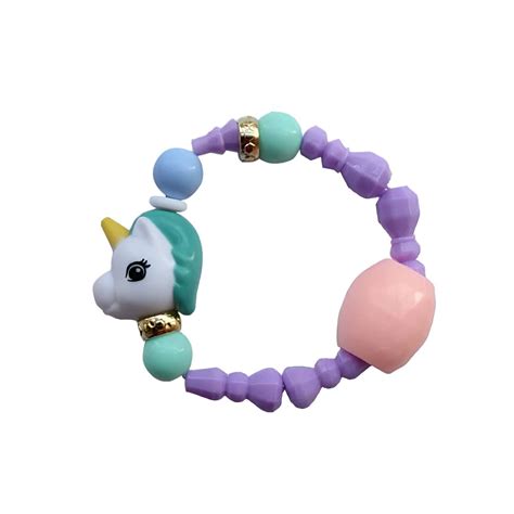 Illustration d'un bracelet licorne coloré et scintillant