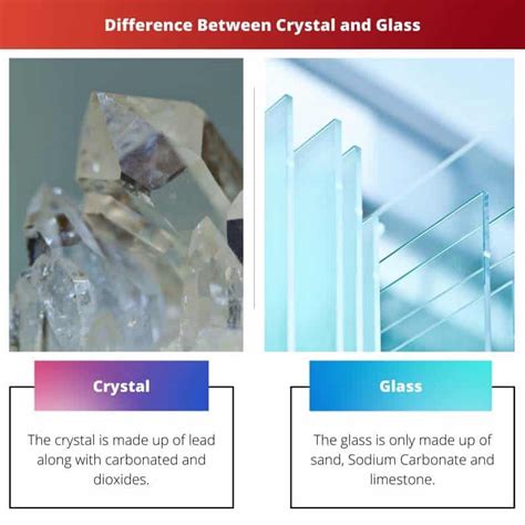 Comparaison visuelle entre un cristal authentique et une imitation en verre