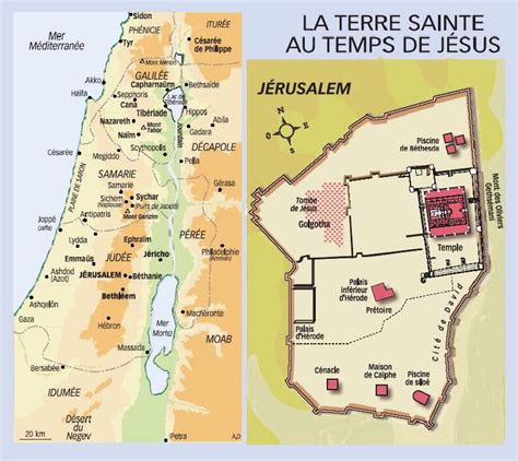 Carte de la Terre Sainte au Moyen Âge