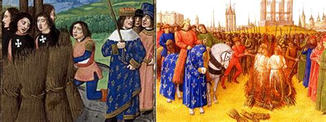 Représentation du bûcher de Jacques de Molay