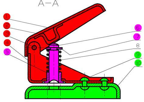 Schéma technique de la perforatrice Paffrath-0100550 avec ses dimensions
