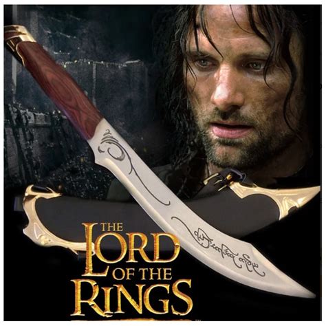 Réplique de la dague d'Aragorn, un autre objet emblématique du film Le Seigneur des Anneaux.