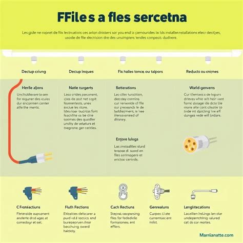 Schéma comparant différents types de fils élastiques et leurs usages