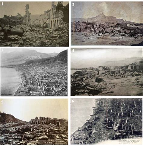 Ruines de Saint-Pierre après l'éruption de 1902