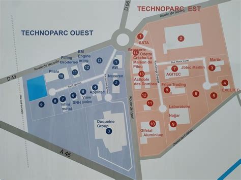 Plan du Technoparc de l'Aubinière avec la localisation de la parcelle 5 Impasse des Tourmalines