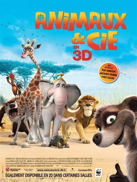 Affiche d'un film d'animation pour enfants avec des personnages animaux.