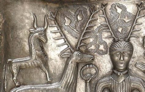 Illustration des divinités Cernunnos et Pan avec des cornes