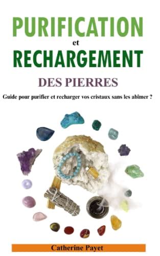 Infographie des méthodes de purification des pierres : eau, sel, fumigation, lumière lunaire, lumière solaire.