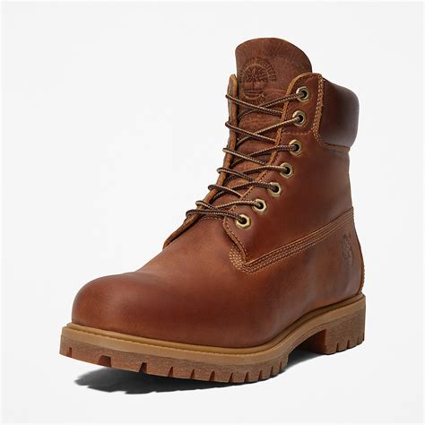 Photographie de la classique Timberland 6-Inch Boot en cuir marron