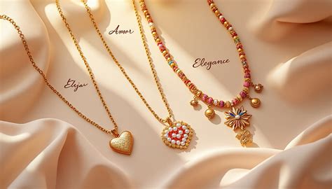 Collage de différents types de colliers Swarovski : doré, argenté, avec des cristaux colorés et des pendentifs variés (étoile, cœur, cygne).